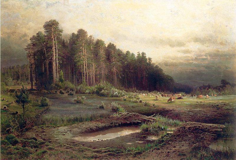 Alexei Savrasov Oil on canvas painting entitled Spain oil painting art